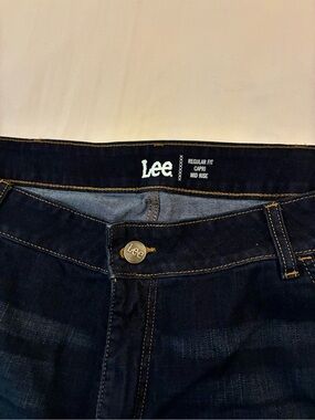 Lee Indigo Denim Capri Jeans